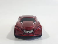 2014 Hot Wheels HW City: HW City Works Ryura LX Metalflake Dark Red Die Cast Toy Car Vehicle