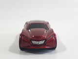 2014 Hot Wheels HW City: HW City Works Ryura LX Metalflake Dark Red Die Cast Toy Car Vehicle