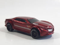 2014 Hot Wheels HW City: HW City Works Ryura LX Metalflake Dark Red Die Cast Toy Car Vehicle