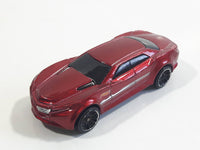 2014 Hot Wheels HW City: HW City Works Ryura LX Metalflake Dark Red Die Cast Toy Car Vehicle