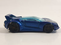 2013 Hot Wheels HW City - Night Burnerz Quick N' Sik Metalflake Blue Die Cast Toy Car Vehicle