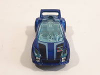 2013 Hot Wheels HW City - Night Burnerz Quick N' Sik Metalflake Blue Die Cast Toy Car Vehicle