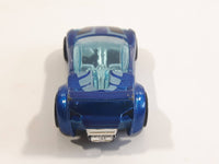 2013 Hot Wheels HW City - Night Burnerz Quick N' Sik Metalflake Blue Die Cast Toy Car Vehicle