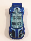 2013 Hot Wheels HW City - Night Burnerz Quick N' Sik Metalflake Blue Die Cast Toy Car Vehicle