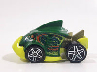 2011 Hot Wheels Creature Cars Piranha Terror Dark Green Die Cast Toy Car Vehicle