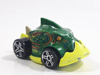 2011 Hot Wheels Creature Cars Piranha Terror Dark Green Die Cast Toy Car Vehicle