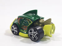 2011 Hot Wheels Creature Cars Piranha Terror Dark Green Die Cast Toy Car Vehicle