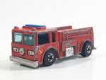 1982 Hot Wheels Fire Eater Red Fire Truck Die Cast Toy Car Vehicle - BW - Blue Lights - Hong Kong