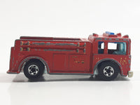 1982 Hot Wheels Fire Eater Red Fire Truck Die Cast Toy Car Vehicle - BW - Blue Lights - Hong Kong