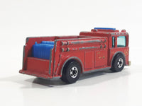 1982 Hot Wheels Fire Eater Red Fire Truck Die Cast Toy Car Vehicle - BW - Blue Lights - Hong Kong