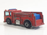 1982 Hot Wheels Fire Eater Red Fire Truck Die Cast Toy Car Vehicle - BW - Blue Lights - Hong Kong