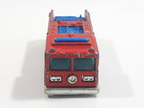 1982 Hot Wheels Fire Eater Red Fire Truck Die Cast Toy Car Vehicle - BW - Blue Lights - Hong Kong