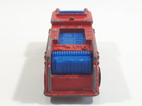 1982 Hot Wheels Fire Eater Red Fire Truck Die Cast Toy Car Vehicle - BW - Blue Lights - Hong Kong