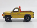 Vintage 1980 Hot Wheels Super Scraper Snow Plow Truck Yellow Die Cast Toy Car Vehicle