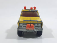 Vintage 1980 Hot Wheels Super Scraper Snow Plow Truck Yellow Die Cast Toy Car Vehicle