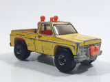 Vintage 1980 Hot Wheels Super Scraper Snow Plow Truck Yellow Die Cast Toy Car Vehicle