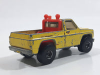 Vintage 1980 Hot Wheels Super Scraper Snow Plow Truck Yellow Die Cast Toy Car Vehicle