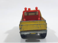 Vintage 1980 Hot Wheels Super Scraper Snow Plow Truck Yellow Die Cast Toy Car Vehicle