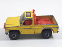 Vintage 1980 Hot Wheels Super Scraper Snow Plow Truck Yellow Die Cast Toy Car Vehicle