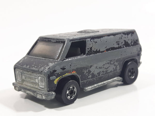 Vintage 1977 Hot Wheels Flying Colors Super Van Enamel Black Die Cast Toy Car Vehicle BW - Hong Kong