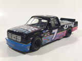 1995 Racing Champions Limited Edition 1 of 5,000 NASCAR Super Truck Ford F-150 #7 Geoff Bodine Exide Batteries Tanya Tucker's Salsa Black 1/24 Scale Die Cast Coin Bank with Key