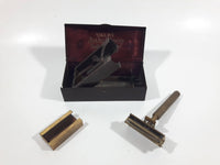 Antique 1920s VALET Auto Strop Safety Razor Gold Plated in Metal Case Made in Canada