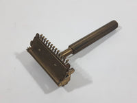 Antique 1920s VALET Auto Strop Safety Razor Gold Plated in Metal Case Made in Canada