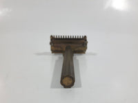 Antique 1920s VALET Auto Strop Safety Razor Gold Plated in Metal Case Made in Canada