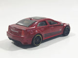 2013 Hot Wheels HW Showroom Asphalt Assault '09 Cadillac CTS-V Metallic Maroon Die Cast Toy Luxury Car Vehicle