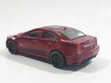 2013 Hot Wheels HW Showroom Asphalt Assault '09 Cadillac CTS-V Metallic Maroon Die Cast Toy Luxury Car Vehicle