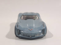 2010 Hot Wheels 2009 Corvette StingRay Concept Metallic Steel Blue Die Cast Toy Car Vehicle