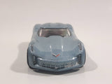 2010 Hot Wheels 2009 Corvette StingRay Concept Metallic Steel Blue Die Cast Toy Car Vehicle