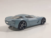 2010 Hot Wheels 2009 Corvette StingRay Concept Metallic Steel Blue Die Cast Toy Car Vehicle