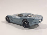 2010 Hot Wheels 2009 Corvette StingRay Concept Metallic Steel Blue Die Cast Toy Car Vehicle