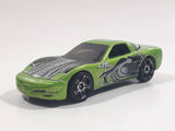 2002 Hot Wheels Octoblast '97 Corvette Metalflake Green Die Cast Toy Car Vehicle