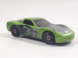 2002 Hot Wheels Octoblast '97 Corvette Metalflake Green Die Cast Toy Car Vehicle