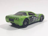 2002 Hot Wheels Octoblast '97 Corvette Metalflake Green Die Cast Toy Car Vehicle