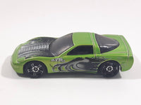 2002 Hot Wheels Octoblast '97 Corvette Metalflake Green Die Cast Toy Car Vehicle