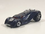 2004 Hot Wheels Grandy Lusion Metalflake Dark Blue Die Cast Toy Car Vehicle