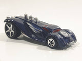 2004 Hot Wheels Grandy Lusion Metalflake Dark Blue Die Cast Toy Car Vehicle