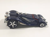 2004 Hot Wheels Grandy Lusion Metalflake Dark Blue Die Cast Toy Car Vehicle