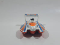 2005 Hot Wheels Final Run Hydroplane White Die Cast Toy Speed Boat Vehicle