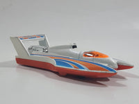 2005 Hot Wheels Final Run Hydroplane White Die Cast Toy Speed Boat Vehicle