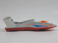 2005 Hot Wheels Final Run Hydroplane White Die Cast Toy Speed Boat Vehicle