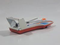 2005 Hot Wheels Final Run Hydroplane White Die Cast Toy Speed Boat Vehicle