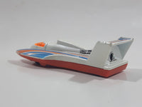 2005 Hot Wheels Final Run Hydroplane White Die Cast Toy Speed Boat Vehicle