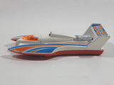 2005 Hot Wheels Final Run Hydroplane White Die Cast Toy Speed Boat Vehicle