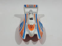 2005 Hot Wheels Final Run Hydroplane White Die Cast Toy Speed Boat Vehicle