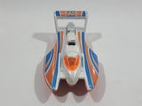 2005 Hot Wheels Final Run Hydroplane White Die Cast Toy Speed Boat Vehicle