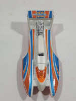 2005 Hot Wheels Final Run Hydroplane White Die Cast Toy Speed Boat Vehicle